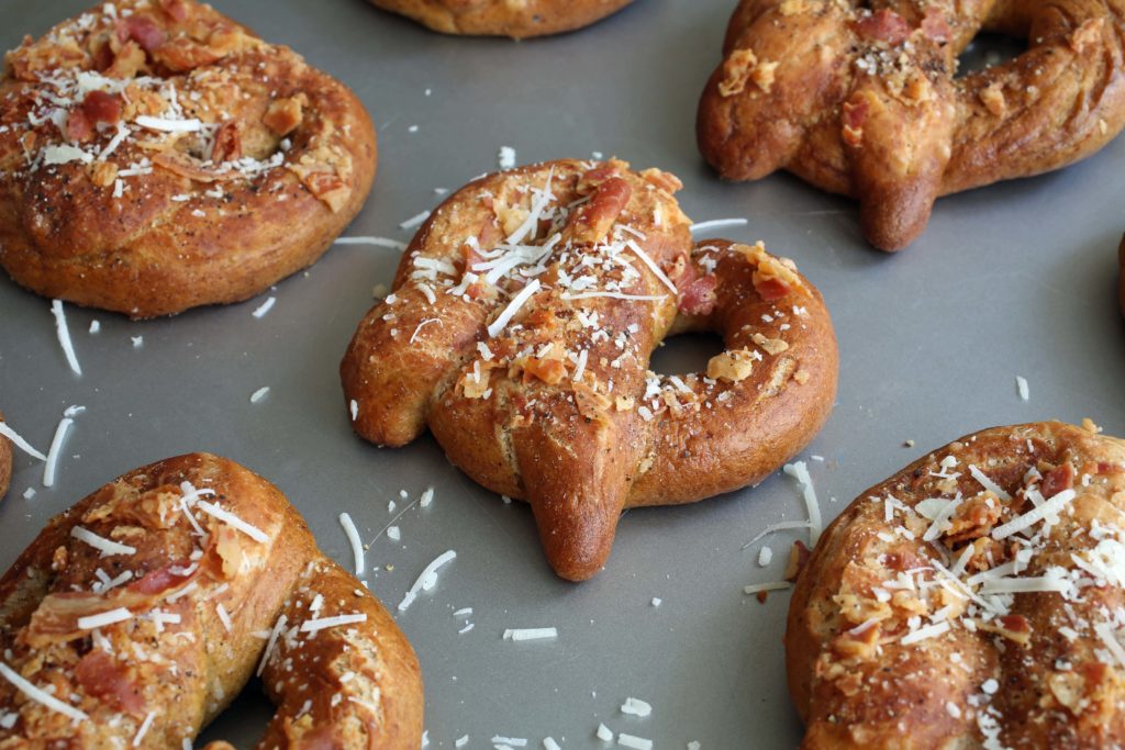 How To Make Pretzels With Pecorino and Pancetta - The Culinary Exchange